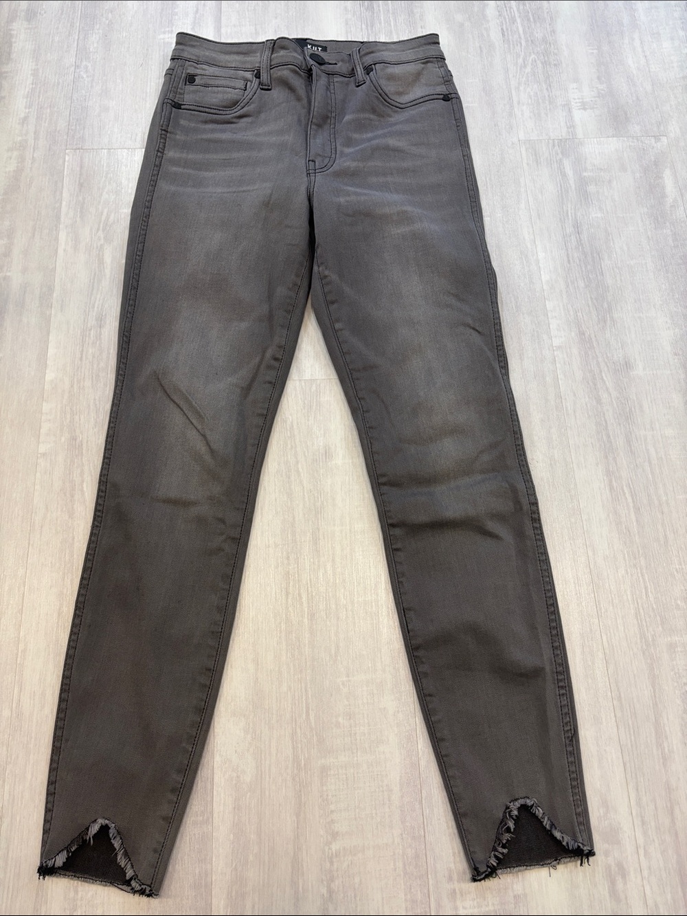 Kut from the Kloth Connie high rise Fab AB Ankle Gray Washed Skinny Jeans
